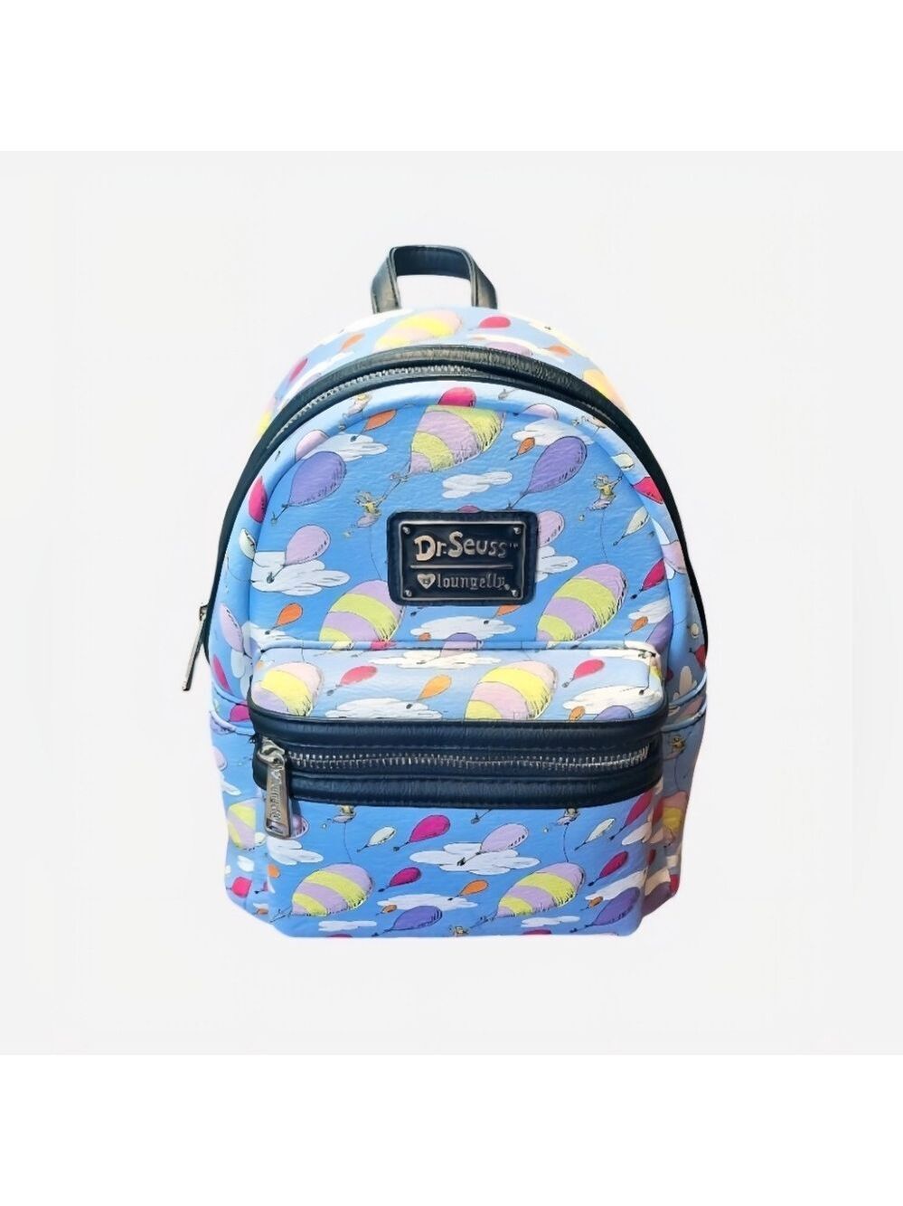 RARE Vintage Loungefly ❤️ Logo Dr Seuss AOP Backpack